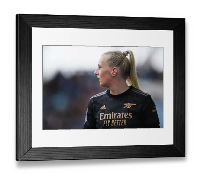 Framed Print : Arsenal's Stina Blackstenius Faces Off Against Manchester City in FA Women's Super League Showdown