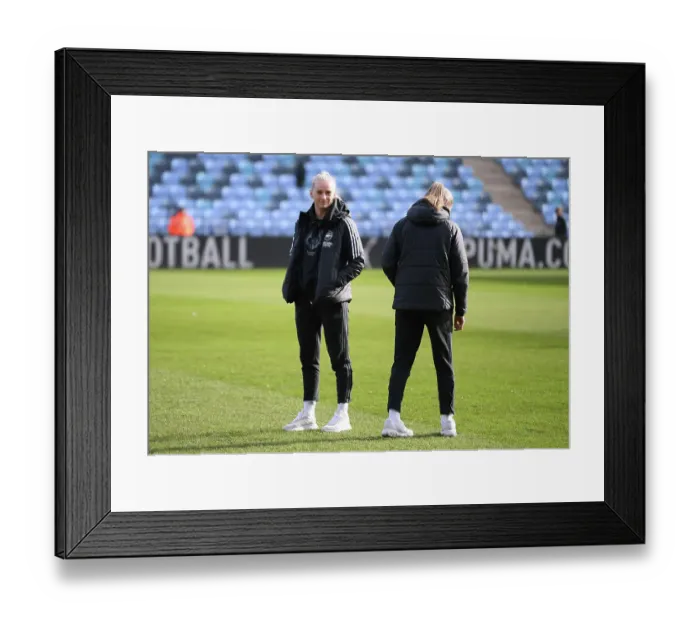 Framed Print : Stina Blackstenius Gears Up for Arsenal vs. Manchester City Showdown in FA Women's Super League