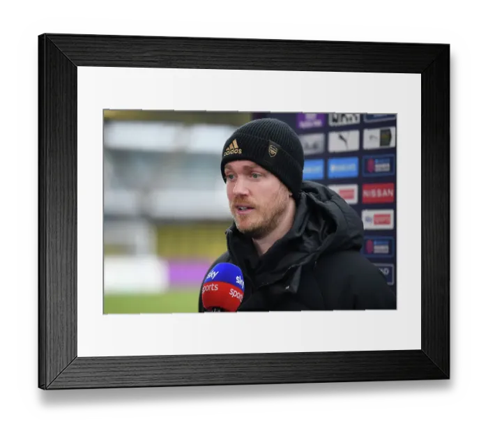 Framed Print : Arsenal Women's Boss Jonas Eidevall Previews Manchester City Showdown (FA WSL, 2022-23)