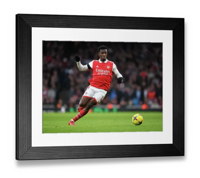 Framed Print : Arsenal's Eddie Nketiah in Action: Arsenal vs. Brentford (2022-23) Framed Print : Arsenal's Eddie Nketiah in Action: Arsenal vs. Brentford (2022-23)