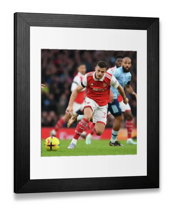 Framed Print : Granit Xhaka's Standout Midfield Display: Arsenal's Victory Against Brentford in Premier League 2022-23 Framed Print : Granit Xhaka's Standout Midfield Display: Arsenal's Victory Against Brentford in Premier League 2022-23