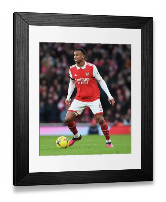 Framed Print : Gabriel Stands Firm: Arsenal vs. Brentford Clash in Premier League at Emirates Stadium Framed Print : Gabriel Stands Firm: Arsenal vs. Brentford Clash in Premier League at Emirates Stadium