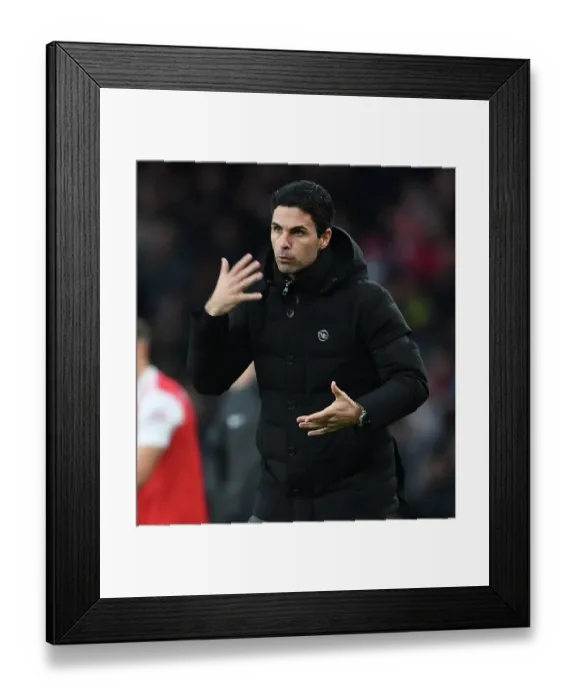 Framed Print : Mikel Arteta Leads Arsenal in Premier League Clash Against Brentford Framed Print : Mikel Arteta Leads Arsenal in Premier League Clash Against Brentford