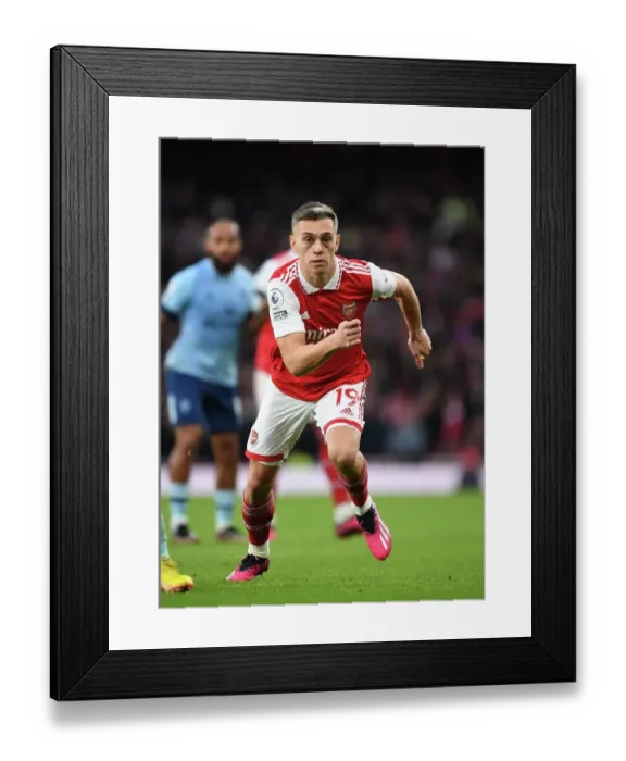 Framed Print : Arsenal's Trossard Shines: Premier League Triumph Over Brentford