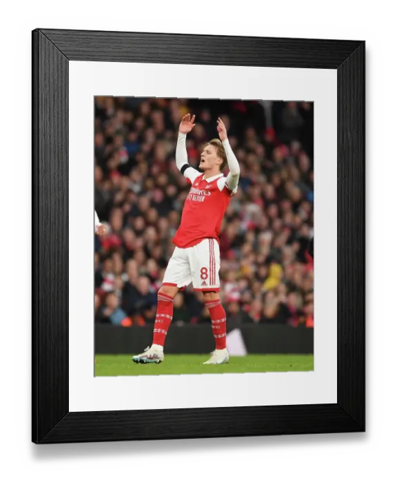 Framed Print : Martin Odegaard Shines: Arsenal's Victory Over Brentford in Premier League