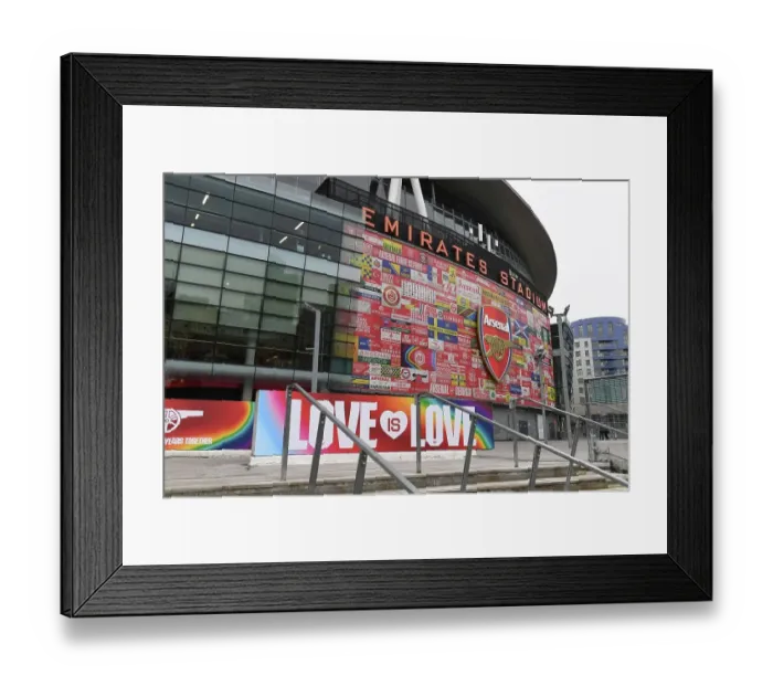 Framed Print : Love is Love: Arsenal vs. Brentford, Premier League 2022-23 - Emirates Stadium Framed Print : Love is Love: Arsenal vs. Brentford, Premier League 2022-23 - Emirates Stadium