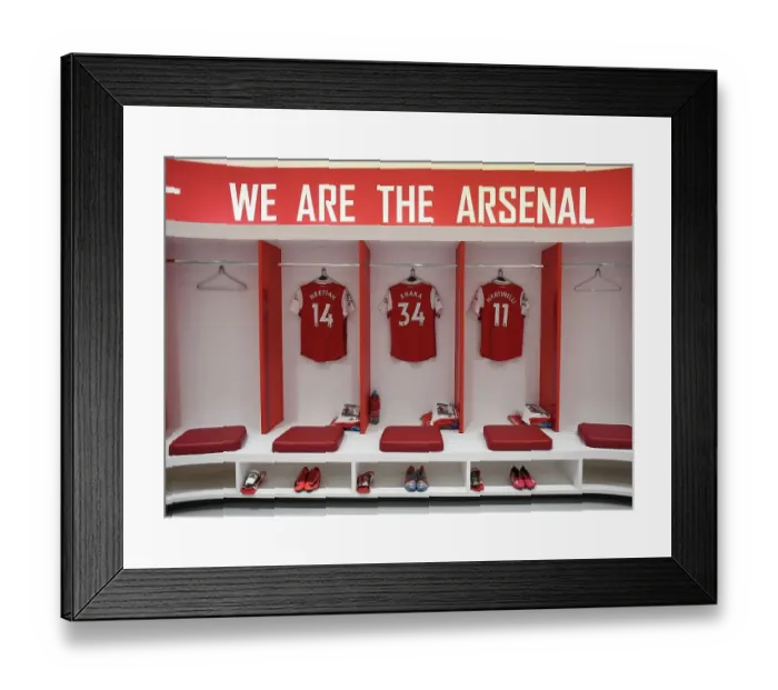 Framed Print : Arsenal FC: Pre-Match Preparation - Nketiah, Xhaka, Martinelli Gear Up Against Brentford (Arsenal v Brentford 2022-23)