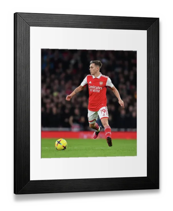 Framed Print : Arsenal's Trossard Shines in Premier League Clash Against Brentford
