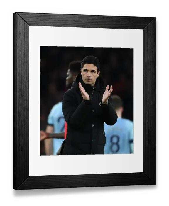 Framed Print : Mikel Arteta Guides Arsenal in Premier League Battle Against Brentford (2022-23) Framed Print : Mikel Arteta Guides Arsenal in Premier League Battle Against Brentford (2022-23)