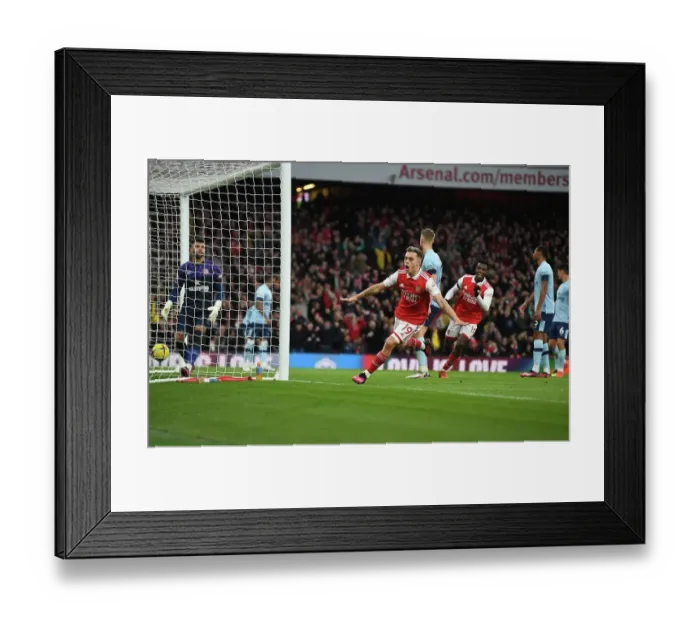Framed Print : Arsenal's Trossard Scores the Winner: Arsenal FC vs. Brentford FC, Premier League 2022-23