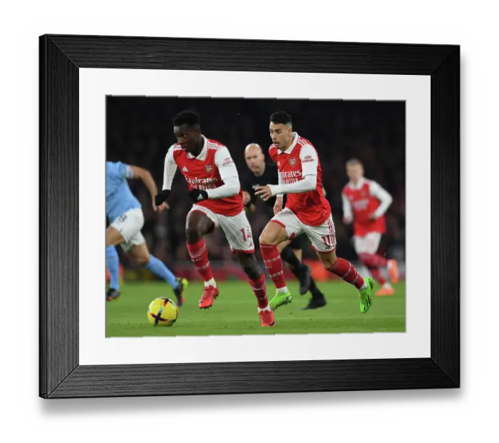 Framed Print : Martinelli vs Manchester City: Arsenal's Young Star Faces Premier League Rival Framed Print : Martinelli vs Manchester City: Arsenal's Young Star Faces Premier League Rival