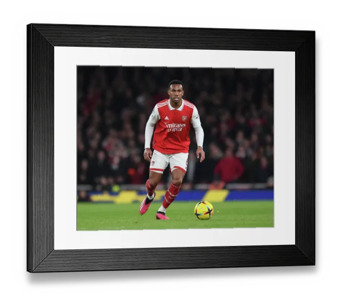 Framed Print : Gabriel Magalhaes Faces Off Against Manchester City: Arsenal's Defender in Premier League Battle Framed Print : Gabriel Magalhaes Faces Off Against Manchester City: Arsenal's Defender in Premier League Battle