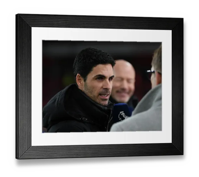 Framed Print : Mikel Arteta Before Arsenal vs Manchester City Premier League Clash (2022-23) Framed Print : Mikel Arteta Before Arsenal vs Manchester City Premier League Clash (2022-23)