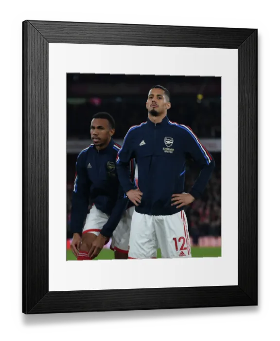 Framed Print : Arsenal's William Saliba Gears Up: Arsenal FC vs Manchester City, Premier League 2022-23 Framed Print : Arsenal's William Saliba Gears Up: Arsenal FC vs Manchester City, Premier League 2022-23