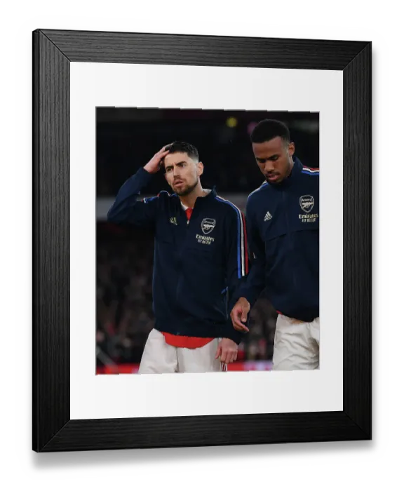 Framed Print : Jorginho: Arsenal's Midfield Mastermind Gears Up for Manchester City Showdown - Premier League 2022-23