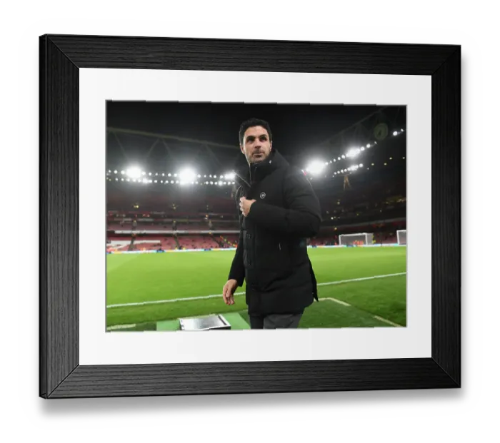 Framed Print : Mikel Arteta: Focused and Ready - Arsenal vs Manchester City, Premier League 2022-23 Framed Print : Mikel Arteta: Focused and Ready - Arsenal vs Manchester City, Premier League 2022-23