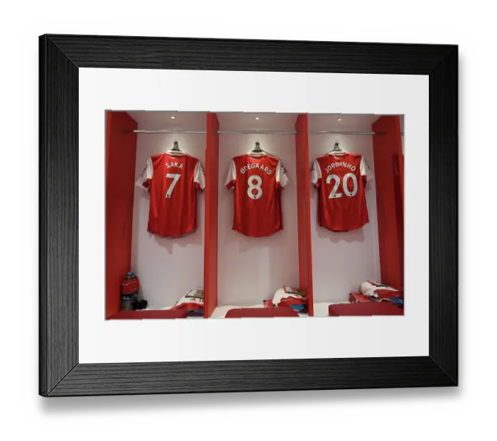 Framed Print : Arsenal FC: Pre-Match Preparation - Arsenal v Manchester City, Premier League 2022-23
