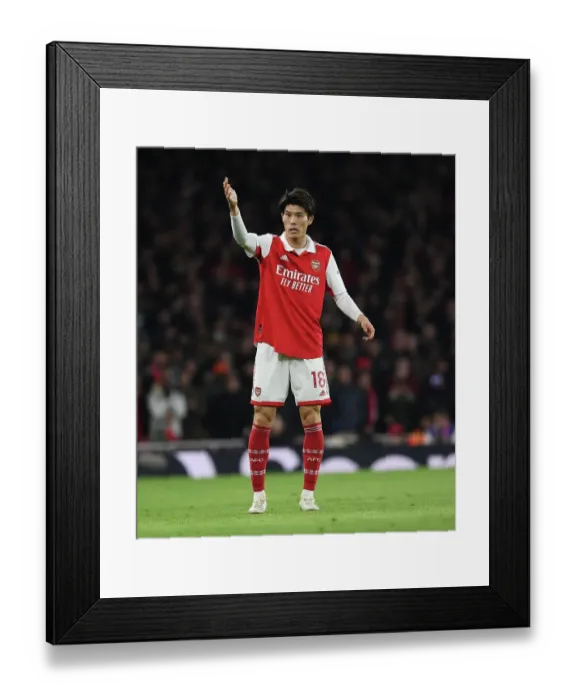 Framed Print : Arsenal's Tomiyasu Faces Manchester City in Premier League Showdown