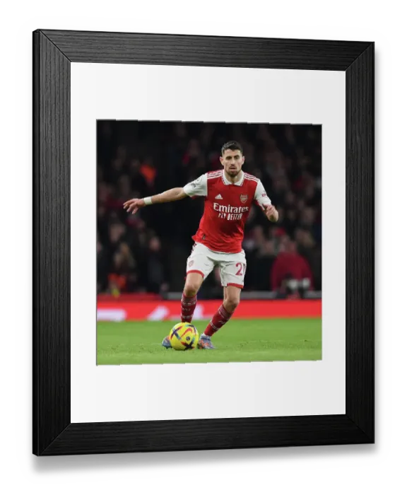 Framed Print : Arsenal vs. Manchester City: Jorginho's Battle in the Premier League Showdown