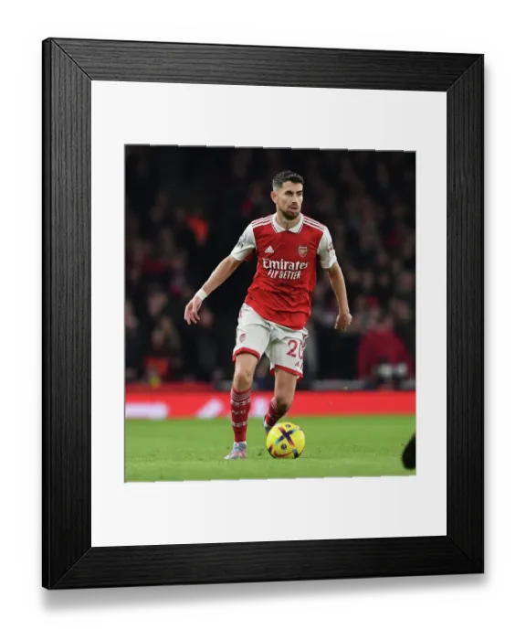 Framed Print : Arsenal vs. Manchester City Showdown: Jorginho's Battle in the Premier League