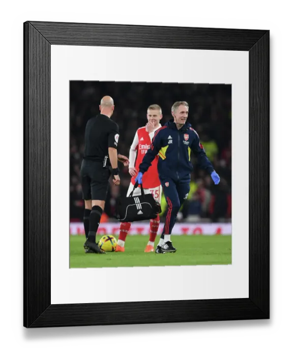 Framed Print : Arsenal FC vs Manchester City: Behind the Scenes with Arsenal Physio Jordan Reece