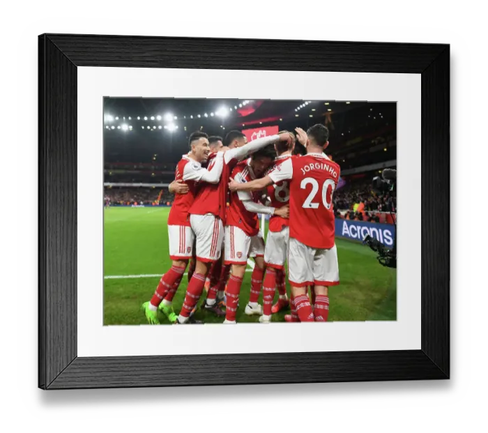 Framed Print : Arsenal's Triumph: Martinelli, Odegaard, Jorginho Celebrate Goal Against Manchester City (2022-23) Framed Print : Arsenal's Triumph: Martinelli, Odegaard, Jorginho Celebrate Goal Against Manchester City (2022-23)
