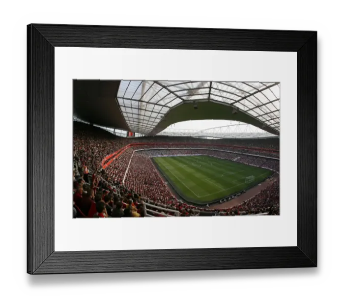 Framed Print : Emirates Stadium. Arsenal 0: 0 Manchester City. Barclays Premier League Framed Print : Emirates Stadium. Arsenal 0: 0 Manchester City. Barclays Premier League