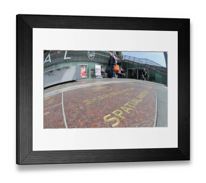 Framed Print : Arsenal Football Club's Armoury Stones at Emirates Stadium - Arsenal 0:0 Manchester City, FA Barclays Premier League Framed Print : Arsenal Football Club's Armoury Stones at Emirates Stadium - Arsenal 0:0 Manchester City, FA Barclays Premier League