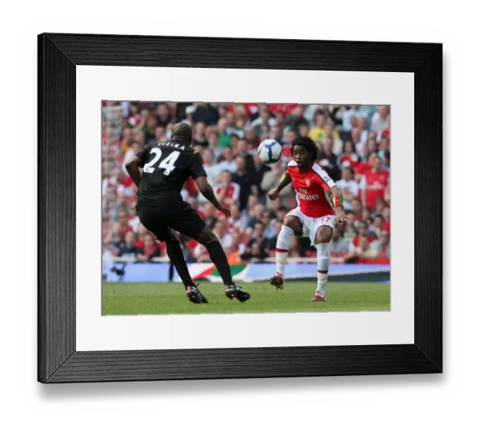 Framed Print : Clash of Legends: Song vs. Vieira, A Riveting 0-0 Battle at Emirates, Arsenal vs. Manchester City, Barclays Premier League Framed Print : Clash of Legends: Song vs. Vieira, A Riveting 0-0 Battle at Emirates, Arsenal vs. Manchester City, Barclays Premier League
