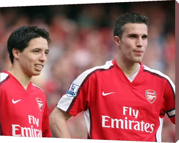 Robin van Persie and Samir Nasri (Arsenal). Arsenal 0: 0 Manchester City