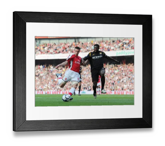 Framed Print : Robin van Persie (Arsenal) Kolo Toure (Man City). Arsenal 0: 0 Manchester City Framed Print : Robin van Persie (Arsenal) Kolo Toure (Man City). Arsenal 0: 0 Manchester City