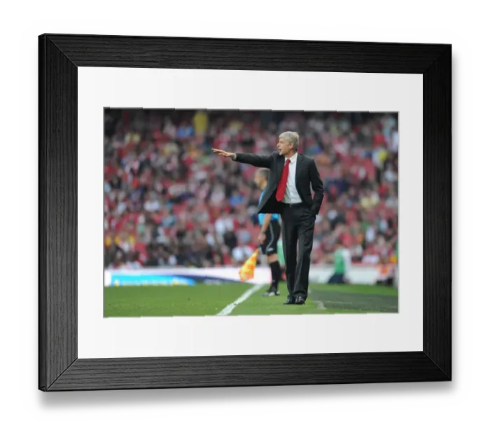 Framed Print : Arsenal manager Arsene Wenger. Arsenal 0: 0 Manchester City, FA Barclays Premier League