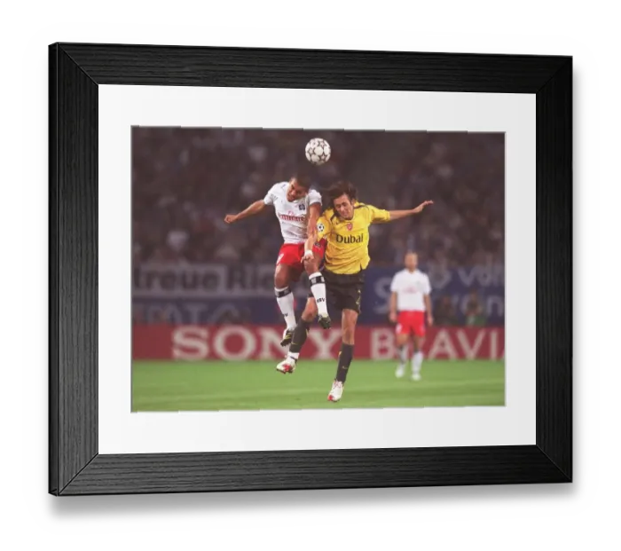 Framed Print : Rosicky and De Jong Clash: Hamburg vs. Arsenal in UEFA Champions League Framed Print : Rosicky and De Jong Clash: Hamburg vs. Arsenal in UEFA Champions League