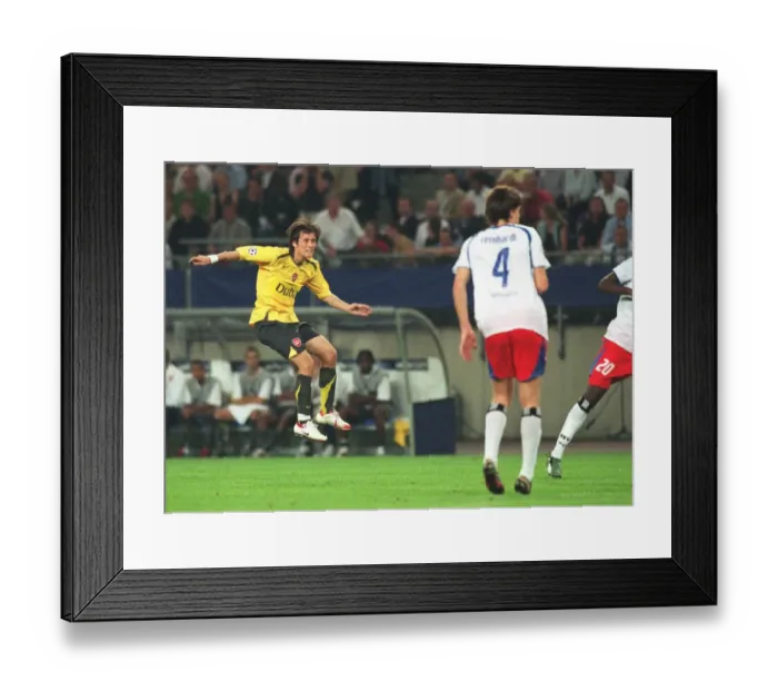 Framed Print : Rosicky Stuns Hamburg: Tomas Scores the Decisive Second Goal for Arsenal in Champions League
