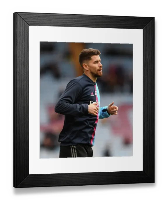Framed Print : Arsenal's Jorginho Gears Up for Aston Villa Clash in Premier League (Aston Villa vs Arsenal, 2022-23)