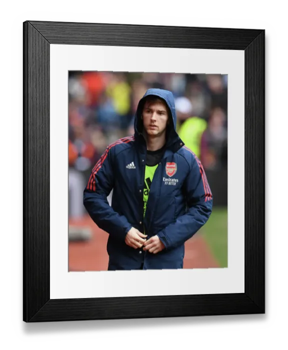 Framed Print : Arsenal's Kieran Tierney Readies for Aston Villa Clash in Premier League (Aston Villa vs Arsenal, 2022-23) Framed Print : Arsenal's Kieran Tierney Readies for Aston Villa Clash in Premier League (Aston Villa vs Arsenal, 2022-23)