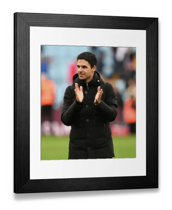 Framed Print : Arsenal's Triumph: Mikel Arteta and Fans Celebrate at Aston Villa, Premier League 2022-23 Framed Print : Arsenal's Triumph: Mikel Arteta and Fans Celebrate at Aston Villa, Premier League 2022-23