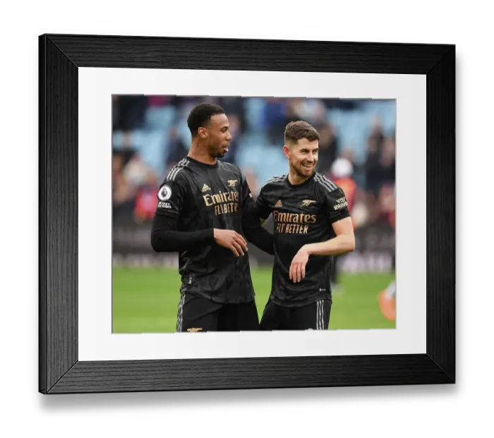 Framed Print : Arsenal Celebrate Win Against Aston Villa in Premier League Showdown Framed Print : Arsenal Celebrate Win Against Aston Villa in Premier League Showdown