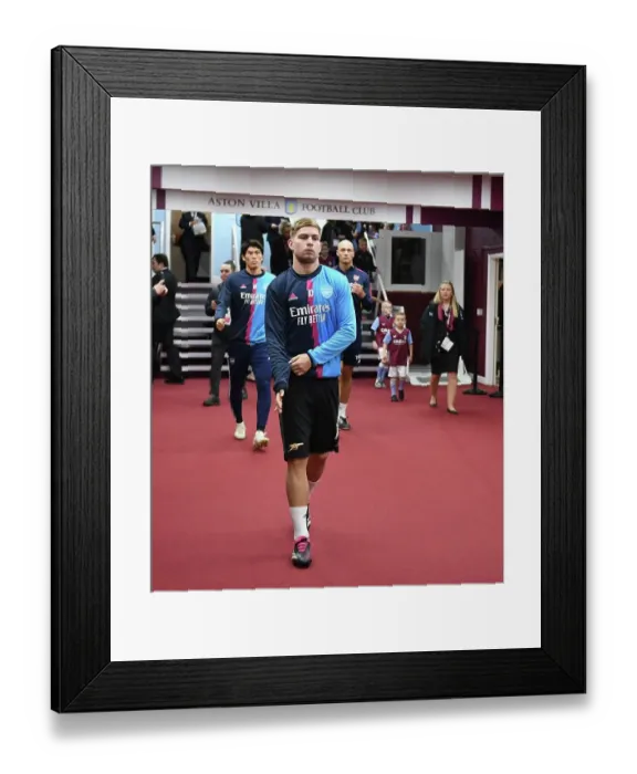 Framed Print : Emile Smith Rowe's Reaction: Aston Villa vs. Arsenal, Premier League 2022-23