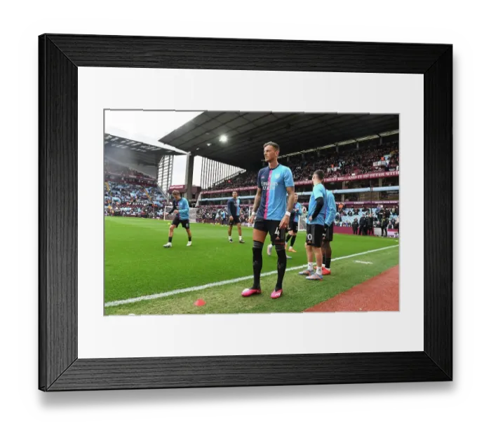 Framed Print : Arsenal's Ben White Readies for Aston Villa Clash in 2022-23 Premier League Showdown