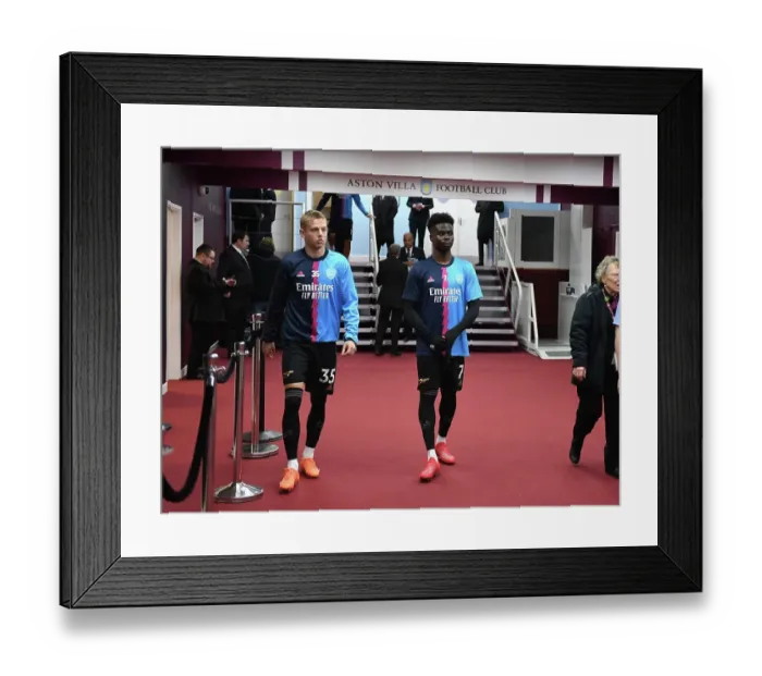 Framed Print : Arsenal's Zinchenko and Saka: Jubilant Victory Celebration at Villa Park Framed Print : Arsenal's Zinchenko and Saka: Jubilant Victory Celebration at Villa Park