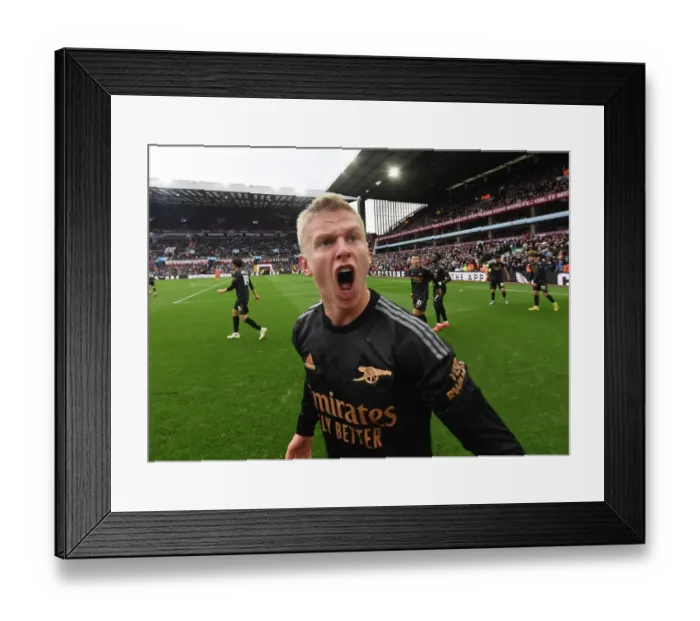 Framed Print : Zinchenko's Own Goal Seals Aston Villa Loss to Arsenal in Premier League