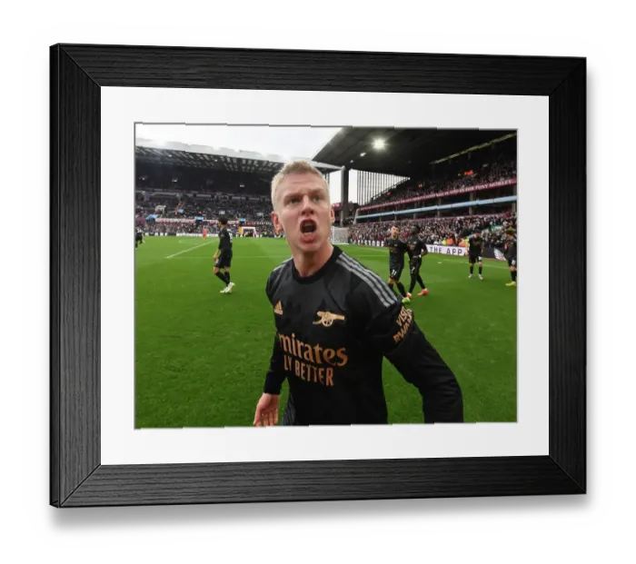 Framed Print : Arsenal's Triumph: Zinchenko Scores Own Goal Against Aston Villa Framed Print : Arsenal's Triumph: Zinchenko Scores Own Goal Against Aston Villa