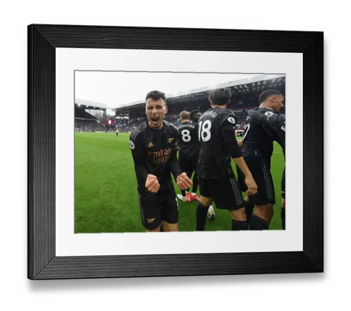 Framed Print : Martinelli's Hat-trick Sealed: Arsenal's Victory Over Aston Villa in the Premier League Framed Print : Martinelli's Hat-trick Sealed: Arsenal's Victory Over Aston Villa in the Premier League