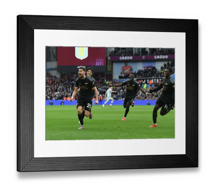 Framed Print : Arsenal's Unforgettable Victory: Own Goal by Martinez Secures Three Points against Aston Villa Framed Print : Arsenal's Unforgettable Victory: Own Goal by Martinez Secures Three Points against Aston Villa