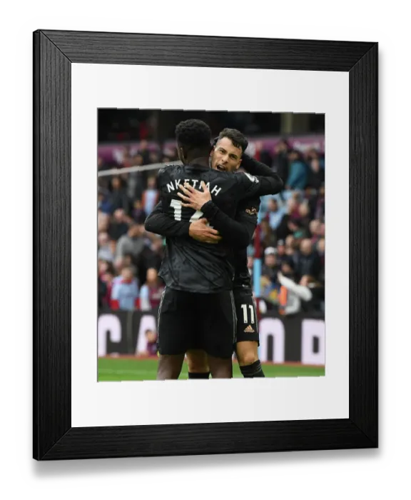 Framed Print : Four-Goal Frenzy: Martinelli and Nketiah's Unstoppable Duo vs. Aston Villa (2022-23) Framed Print : Four-Goal Frenzy: Martinelli and Nketiah's Unstoppable Duo vs. Aston Villa (2022-23)