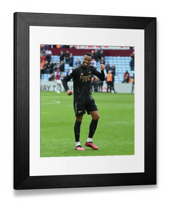 Framed Print : Gabriel's Triumph: Arsenal's Victory at Aston Villa (2022-23) Framed Print : Gabriel's Triumph: Arsenal's Victory at Aston Villa (2022-23)