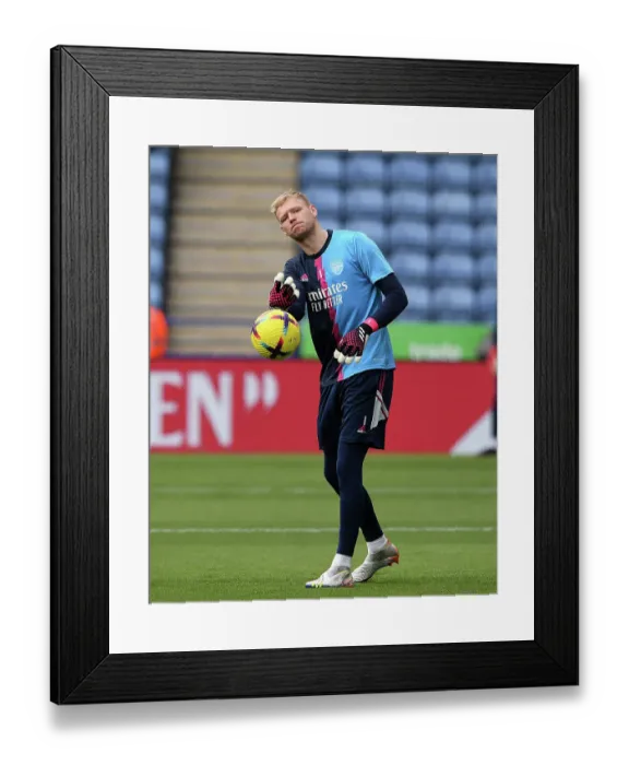 Framed Print : Arsenal's Aaron Ramsdale Prepares for Leicester Showdown - Premier League 2022-23 Framed Print : Arsenal's Aaron Ramsdale Prepares for Leicester Showdown - Premier League 2022-23