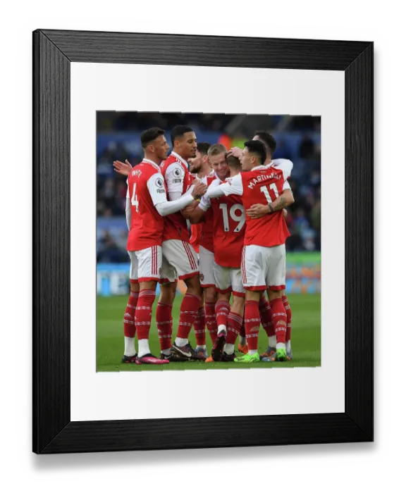 Framed Print : Leandro Trossard's Disallowed Goal: Arsenal's Frustrating Draw at Leicester City (2022-23)