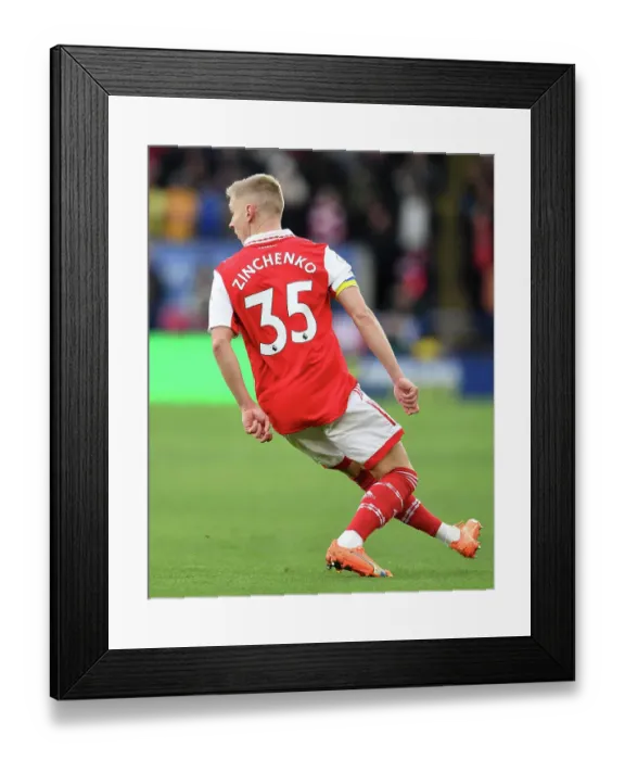 Framed Print : Zinchenko in Action: Arsenal vs. Leicester City, Premier League 2022-23 Framed Print : Zinchenko in Action: Arsenal vs. Leicester City, Premier League 2022-23